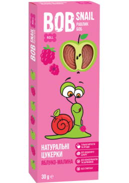 Натуральные конфеты Bob Snail Яблоко-Малина, 30 г